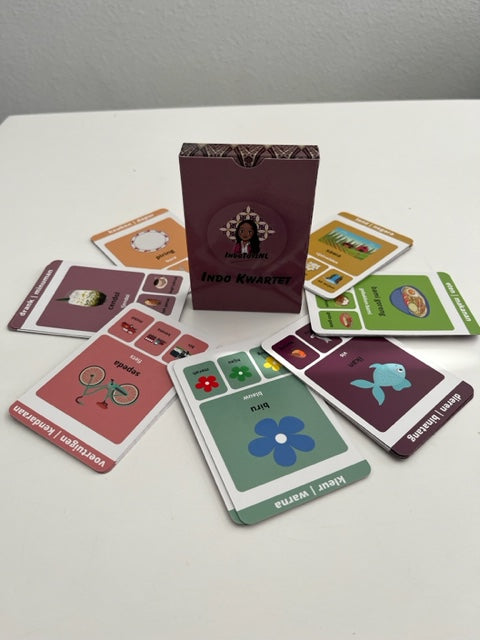 Feestdagen pakket "IndoKwartet & Flashcards "123" & Flashcards "ABC" voor €37