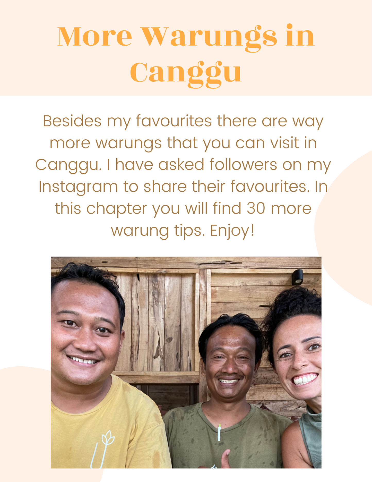 The "Warung-Warung" E-Guide: de beste warungs van Canggu, Bali