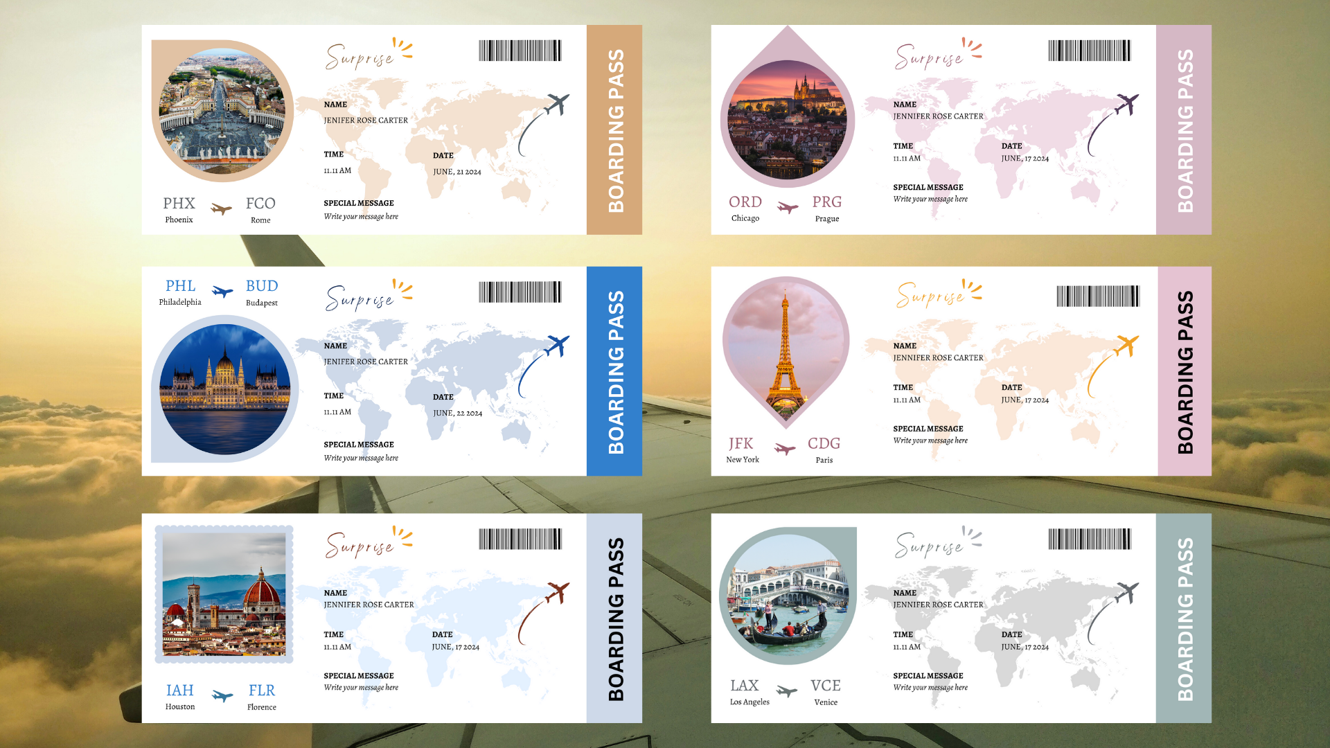 airline ticket, airline ticket canva, boarding pass, pass template, canva boarding pass, canva template, custom boarding pass, editable template, gift idea, plane ticket, surprise ticket, template, travel ticket print