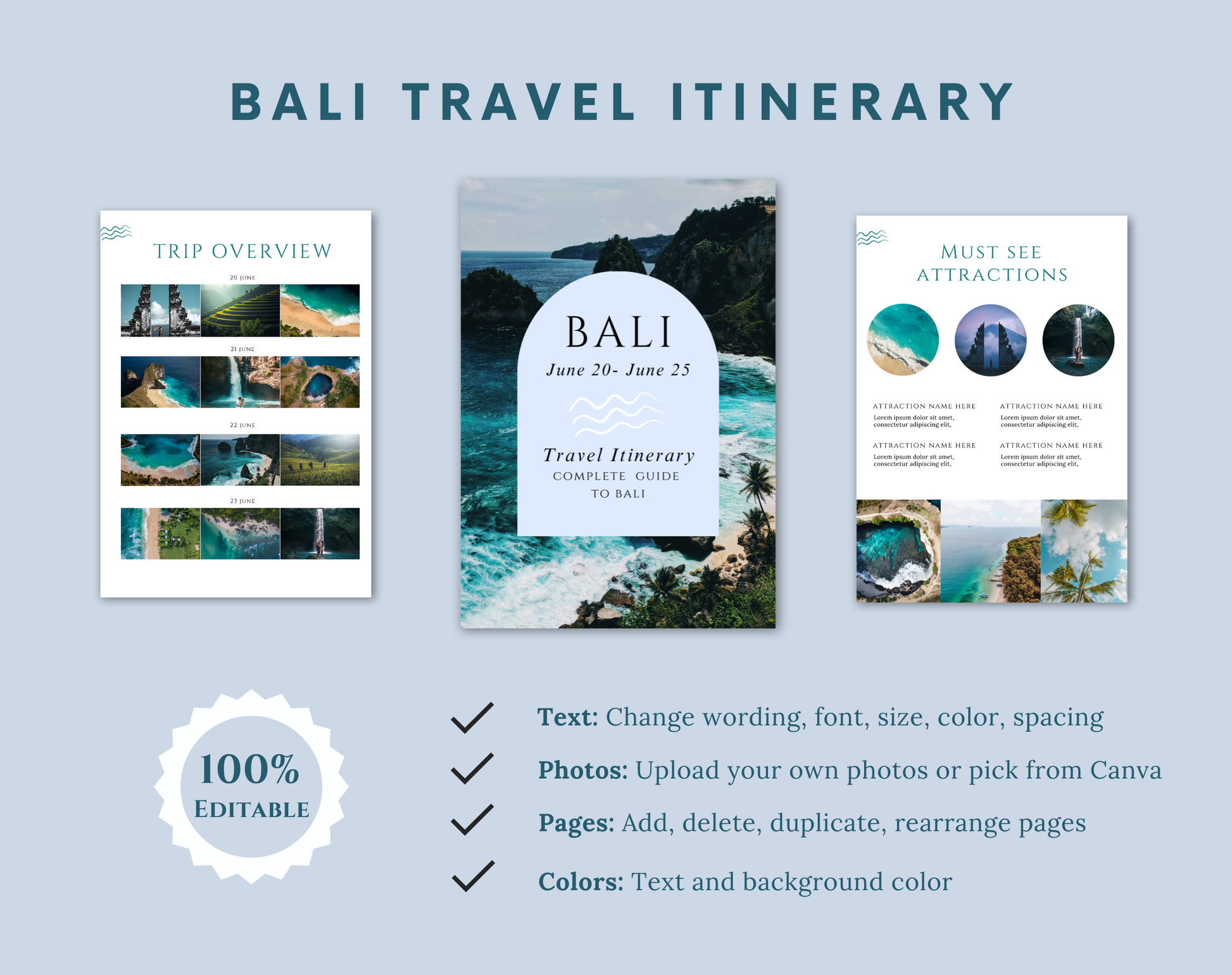 travel itinerary, travel guide, itinerary template, digital download, mobile itinerary, travel planner, holiday itinerary, vacation planner, canva template, travel organization, travel schedule, travel social media, travel agency