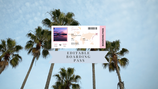 6 Bewerkbare Vliegtickets (Azië Editie)