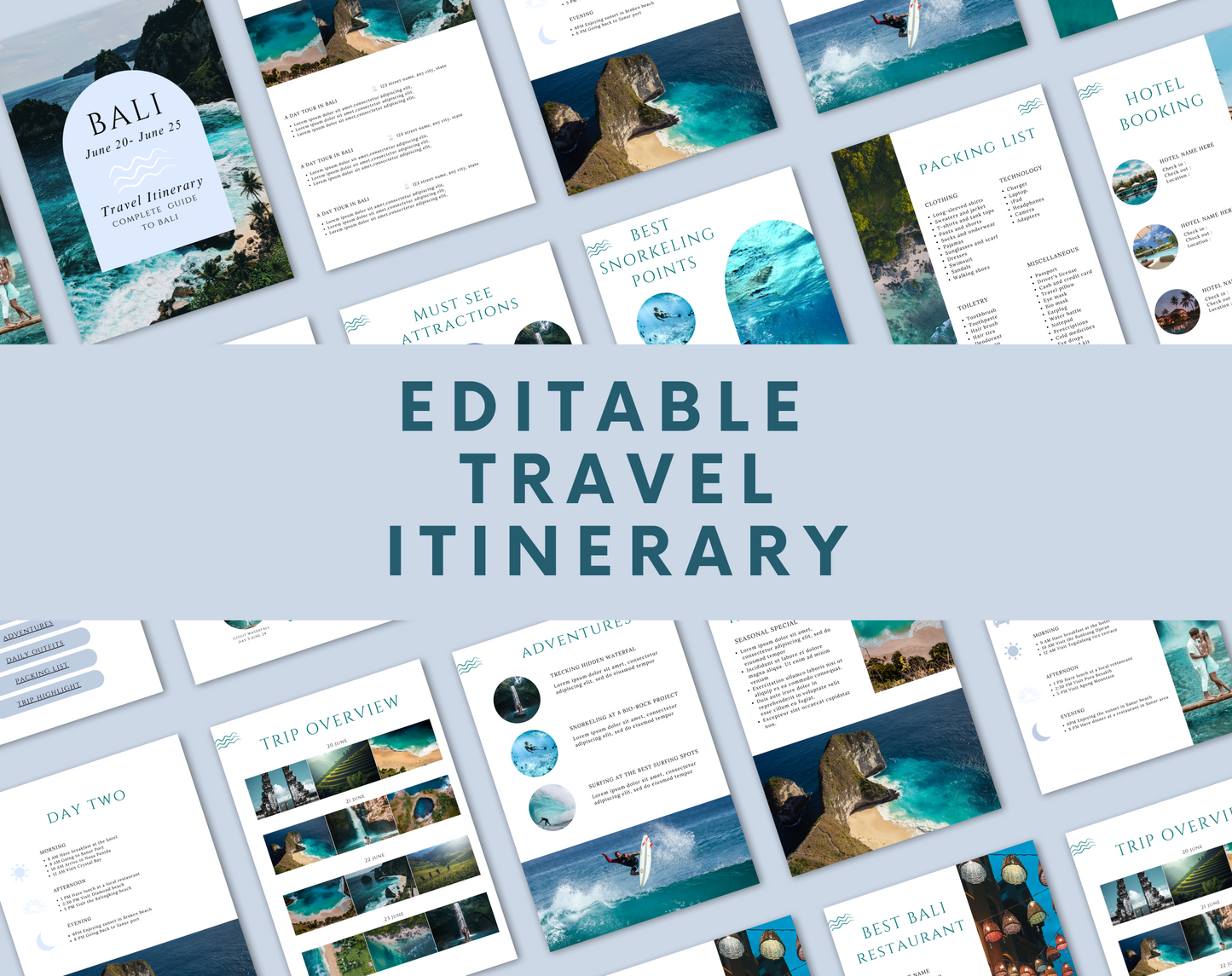 travel itinerary, travel guide, itinerary template, digital download, mobile itinerary, travel planner, holiday itinerary, vacation planner, canva template, travel organization, travel schedule, travel social media, travel agency